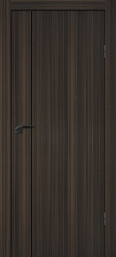 Фото Межкомнатная дверь P-21 AL черный молдинг Эвкалипт африканский