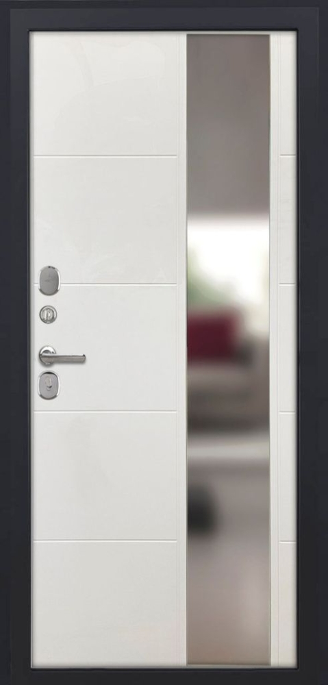 Входная дверь ДвериПРО L-3b ФЛЗ-649 капучино (зеркало) DPRO195751 внутренняя сторона